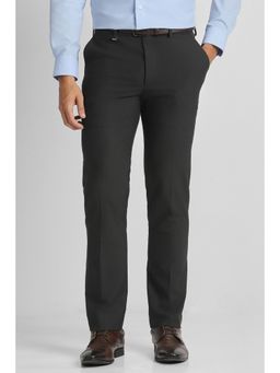 Van Heusen - Black Polyester Blend Trouser