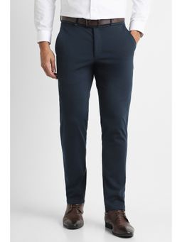 Van Heusen - Navy Blue Cotton Blend Trouser