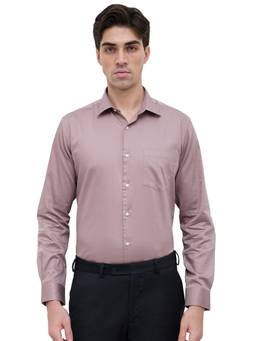 Park Avenue - Slim Fit Medium Purple Cotton Shirt