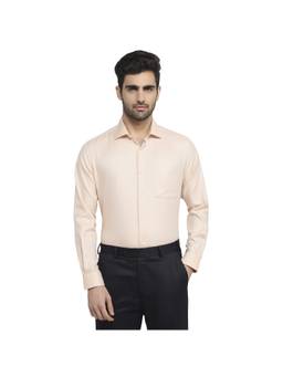 Raymond - Regular Fit Medium Orange Cotton Shirt