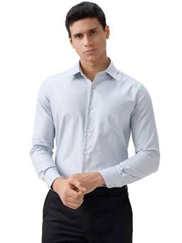 Raymond - Regular Fit Solid Medium Green Shirt
