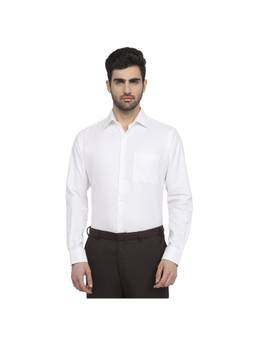 Raymond - Slim Fit White Cotton Shirt