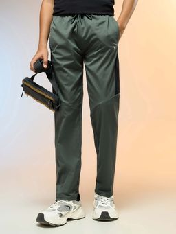 Technosport - Green Boys Solid Slim Fit Sports Trackpant with Ts Flexi