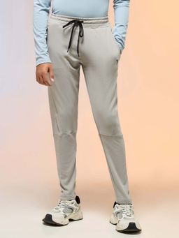 Technosport - Grey Boys Solid Slim Fit Sports Trackpant with Techno Guard