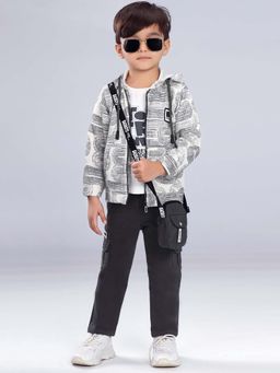 BAD BOYS - Grey Printed Co-Ord Set