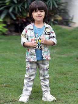 BAD BOYS - White Printed Co-Ord Set