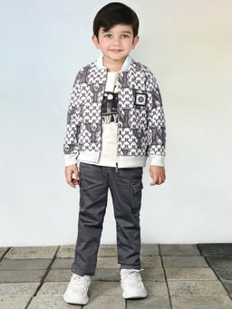 BAD BOYS - Grey Printed Co-Ord Set