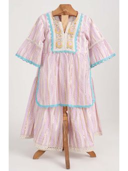 MiniMe Organics - Pink Cotton Kurta and Sharara