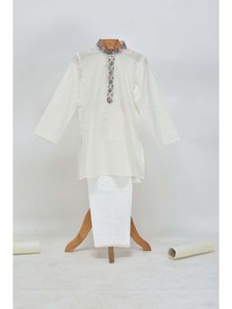 MiniMe Organics - Off White Kurta with Pyjama