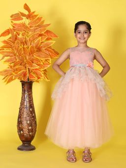 Toy Balloon Kids - Dusty Rose Full Length Girls Party Wear Dress