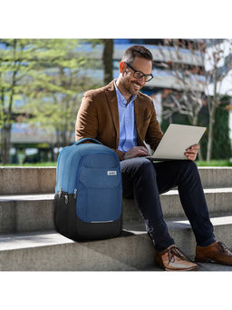 Safari - Unisex Spade Colorblock Blue Backpack (L)