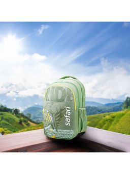 Safari - Unisex Triple Printed Green Backpack (L)