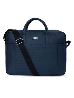 Cross - Unisex Navy Blue Vegan Leather 14 Laptop Bag
