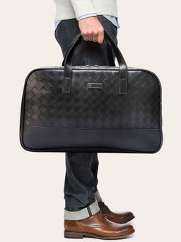 Cross - Unisex Black Leather Soft Duffle Bag