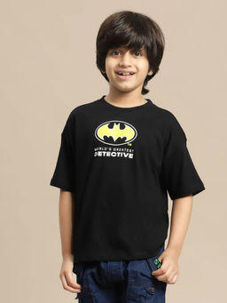 Kidsville - Batman Printed Regular Fit Tshirt for Boys