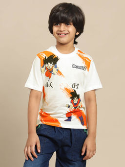 Kidsville - Dragon Ball Z Printed Regular Fit Tshirt for Boys