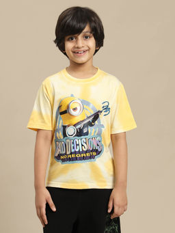 Kidsville - Minions Printed Regular Fit Tshirt for Boys