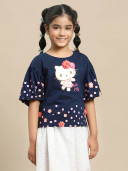 Kidsville - Hello Kitty Printed Tshirt for Girls