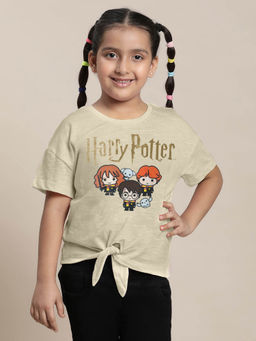 Kidsville - Harry Potter Printed Relaxed Fit Tshirt for Girls