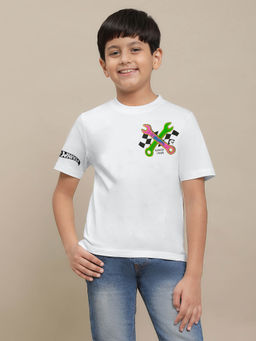 Kidsville - Hot Wheels Printed Regular Fit Tshirt for Boys