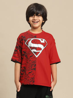 Kidsville - Superman Printed Oversize Tshirt for Boys