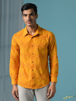 Fabindia - Cotton Nagari Slim Fit Shirt