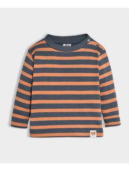 Mi Arcus - Cotton Stripes Round Neck Full Sleeves T-Shirt for Kids