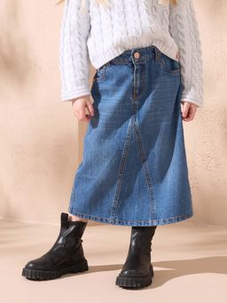 ANGEL & ROCKET - Denim Midi Skirt