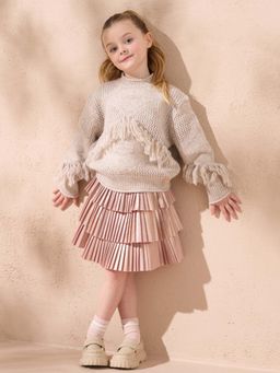ANGEL & ROCKET - Fringed Sweater