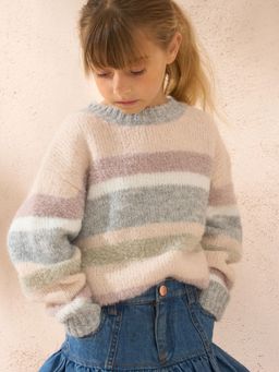 ANGEL & ROCKET - Stripe Metallic Sweater