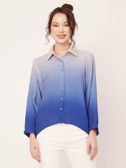 Moomaya - Ombre Printed Color Shirt