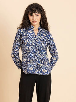 Moomaya - Womens Printed Long Shirt