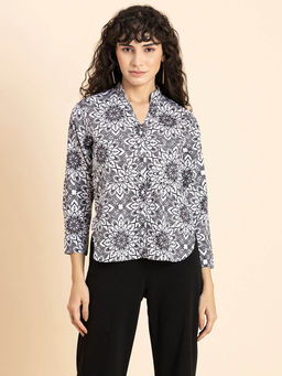 Moomaya - Womens Printed Long Shirt