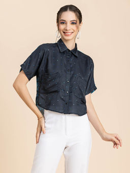 Moomaya - Crop Boho Shirt