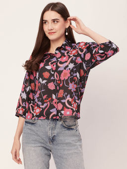 Moomaya - Printed Shirts for Women Casual Shirt
