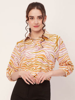 Moomaya - Printed Shirts for Women Casual Shirt