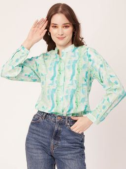 Moomaya - Cotton Tie and Dye Summer Shirt for Women