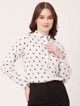 Moomaya - Cotton Printed Summer Shirt for Women