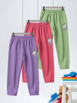 HELLCAT - Multi-Color Cotton Mid Waist Casual Pyjama (Pack of 3)