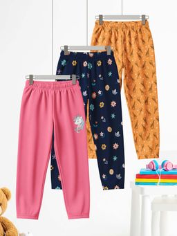 HELLCAT - Multi-Color Cotton Mid Waist Casual Pyjama (Pack of 3)