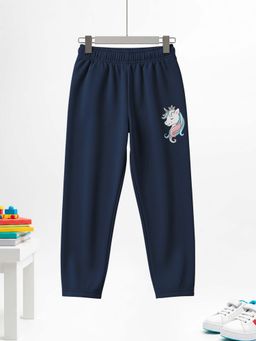 HELLCAT - Blue Cotton Mid Waist Casual Pyjama