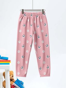 HELLCAT - Pink Cotton Mid Waist Casual Pyjama