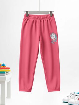 HELLCAT - Pink Cotton Mid Waist Casual Pyjama