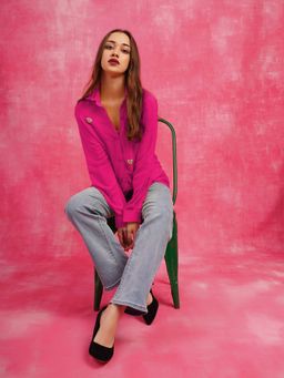 Attic Salt - Deluxe Embellished Pink Shirt