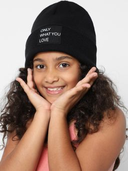 KIDS ONLY - Black Knitted Beanie