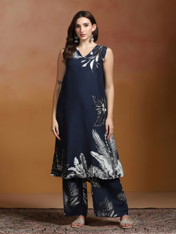 Shree - Liva Indigo Printed Co-Ord Set