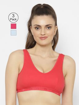 Floret - Wirefree Non-padded Sporty Bra - Multi-Color