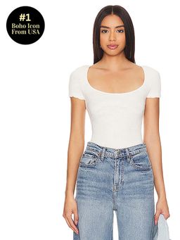 Free People - x Intimately FP Send Me Love Tee In Ivory