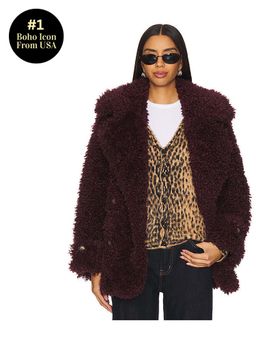 Free People - Sophie Faux Fur Peacoat
