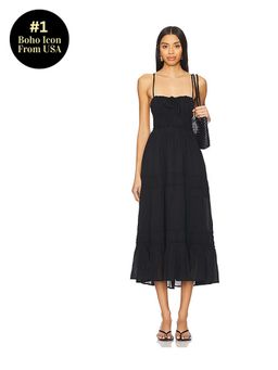 Free People - x free-est Taking Sides Maxi Dress In Black